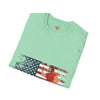 USA Flag Teens T-Shirt, Comfort Summer Wear, Trendy Fashion Tee, Softstyle Tee, Unisex Tee