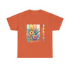 Tropical Floral Unisex Heavy Cotton Tee - Colorful Art Design