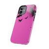 Halloween Bat Pattern Tough Phone Case - Pink Spooky Protection