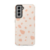 Chic Tough Phone Case with Abstract Blush Spots