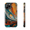Vibrant Marble Tough Phone Case - Unique Artistic Design for Protection