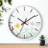 Floral Garden Wall Clock - Charming Home Decor for Nature Lovers