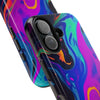 Vibrant Abstract Tough Phone Cases - Shockproof Protection with Colorful Design