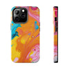 Vibrant Abstract Tough Phone Case | Colorful Protective Cover for Trendsetters