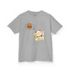 Kids T-Shirt - Funny Cat Sleeping with Burger Dreaming - Perfect Gift for Kids