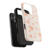 Chic Tough Phone Case with Abstract Blush Spots