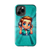 Fun Illustration Tough Phone Cases for Music Lovers