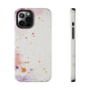 Artistic Tough Phone Cases - Vibrant Watercolor Splash Design