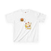 Kids T-Shirt - Funny Cat Sleeping with Burger Dreaming - Perfect Gift for Kids