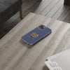 Retro Skeleton Clear Phone Case | Vibrant Design for Trendsetters