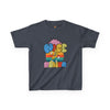 Kids Tee: Fine Power Motivational Words & Cartoons