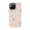 Chic Tough Phone Case with Abstract Blush Spots