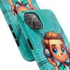 Fun Illustration Tough Phone Cases for Music Lovers