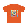 Tropical Floral Unisex Heavy Cotton Tee - Colorful Art Design