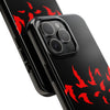 Bold Red Flames Tough Phone Case - Durable Protection for Adventurers