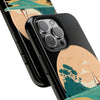Tough Phone Case - Serene Sailing Sunset Design