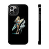 Stylish Beach Vibe Tough Phone Case with Surfing Design
