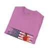 USA Flag Teens T-Shirt, Comfort Summer Wear, Trendy Fashion Tee, Softstyle Tee, Unisex Tee