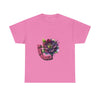 Bloom Bravely Unisex Heavy Cotton Tee - Positive Vibes Floral Shirt