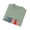 USA Flag Teens T-Shirt, Comfort Summer Wear, Trendy Fashion Tee, Softstyle Tee, Unisex Tee