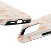 Chic Tough Phone Case with Abstract Blush Spots