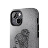 Stylish Tough Phone Cases with Artful Line Drawing - Perfect Gift for Teens and Young Adults