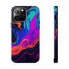 Vibrant Abstract Tough Phone Cases - Shockproof Protection with Colorful Design