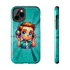 Fun Illustration Tough Phone Cases for Music Lovers