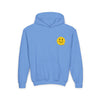 Happy Smile Youth Hoodie, Fun Cozy Sweatshirt, Cute Gift for Kids, Everyday Wear, Birthday Celebration, Cheerful Apparel