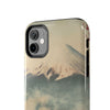 Mountain Blossom Tough Phone Case - Durable Phone Protector with Cherry Blossom and Scenic Design