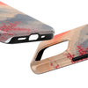 Elegant Cherry Blossom Phone Case - Tough Protection with Scenic Mountain Design