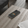 Retro Skeleton Clear Phone Case | Vibrant Design for Trendsetters