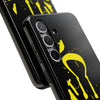 Tough Phone Cases - Durable Protection with Edgy Yellow Design