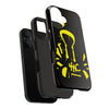 Tough Phone Cases - Durable Protection with Edgy Yellow Design