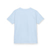 Humorous Kids Cotton Tee with Cute Cat on Toilet Design