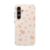 Chic Tough Phone Case with Abstract Blush Spots