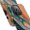 Vibrant Marble Tough Phone Case - Unique Artistic Design for Protection