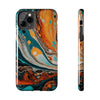 Vibrant Marble Tough Phone Case - Unique Artistic Design for Protection