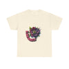 Bloom Bravely Unisex Heavy Cotton Tee - Positive Vibes Floral Shirt