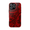 Bold Red Abstract Tough Phone Case - Durable & Unique Protection