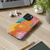 Vibrant Abstract Tough Phone Case | Colorful Protective Cover for Trendsetters