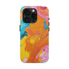 Vibrant Abstract Tough Phone Case | Colorful Protective Cover for Trendsetters